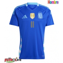 Camiseta Argentina Angel Di Maria #11 Visitante Equipación Copa America 2024 manga corta